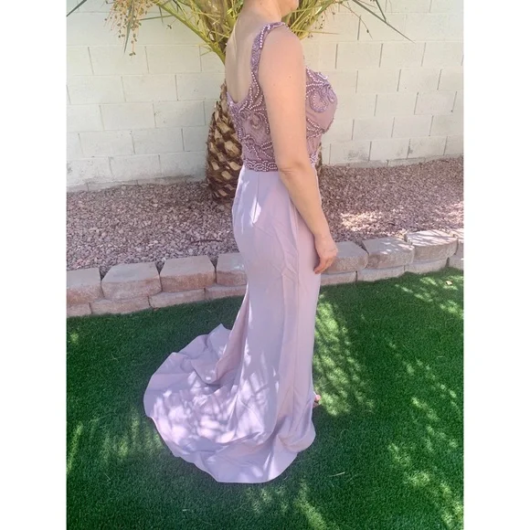 🤩 Beautiful Portia&Scarlett Lilac Formal Dress - Picture 4 of 9